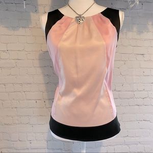 Pink and black shell top XS NY&CO